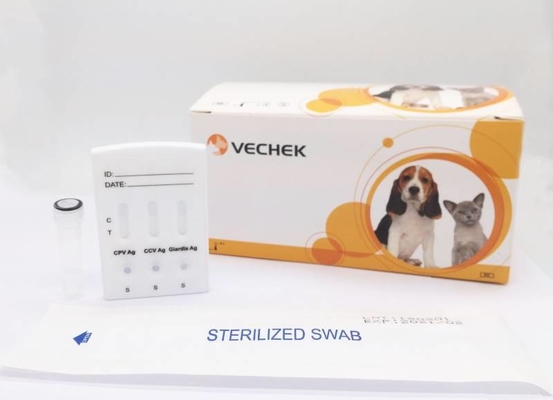 Sistema diagnostico rapido dell'antigene di giardia lamblia dei corredi CPV CCV della prova del cane dell'OEM
